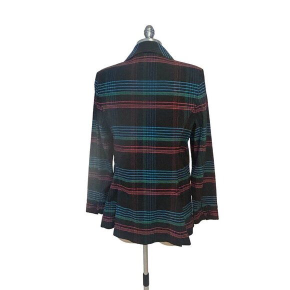 CAbi 3850 Plaid Holiday Blazer Size Large - Picture 4 of 6